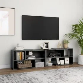 Hochglanzgrauer TV-Schrank aus Sperrholz, 149 x 30 x 52 cm von vidaXL, TV-Möbel - Ref: Foro24-808367, Preis: 61,52 €, Rabatt: %