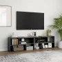 Hochglanzgrauer TV-Schrank aus Sperrholz, 149 x 30 x 52 cm von vidaXL, TV-Möbel - Ref: Foro24-808367, Preis: 61,52 €, Rabatt: %