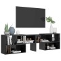 Hochglanzgrauer TV-Schrank aus Sperrholz, 149 x 30 x 52 cm von vidaXL, TV-Möbel - Ref: Foro24-808367, Preis: 61,52 €, Rabatt: %