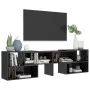 Hochglanzgrauer TV-Schrank aus Sperrholz, 149 x 30 x 52 cm von vidaXL, TV-Möbel - Ref: Foro24-808367, Preis: 61,52 €, Rabatt: %