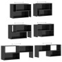 Hochglanzgrauer TV-Schrank aus Sperrholz, 149 x 30 x 52 cm von vidaXL, TV-Möbel - Ref: Foro24-808367, Preis: 61,52 €, Rabatt: %