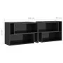 Hochglanzgrauer TV-Schrank aus Sperrholz, 149 x 30 x 52 cm von vidaXL, TV-Möbel - Ref: Foro24-808367, Preis: 61,52 €, Rabatt: %