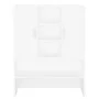 White washing machine cabinet 70.5x25.5x90 cm by vidaXL, Accessories for washing machines and dryers - Ref: Foro24-808386, Pr...