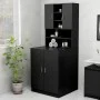 Armario de lavadora negro 70,5x25,5x90 cm de vidaXL, Accesorios para lavadoras y secadoras - Ref: Foro24-808387, Precio: 64,4...