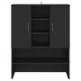 Armario de lavadora negro 70,5x25,5x90 cm de vidaXL, Accesorios para lavadoras y secadoras - Ref: Foro24-808387, Precio: 64,4...