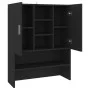 Black washing machine cabinet 70.5x25.5x90 cm by vidaXL, Accessories for washing machines and dryers - Ref: Foro24-808387, Pr...
