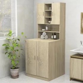 Armario lavadora roble Sonoma 70,5x25,5x90 cm by vidaXL, Accessories for washing machines and dryers - Ref: Foro24-808389, Pr...