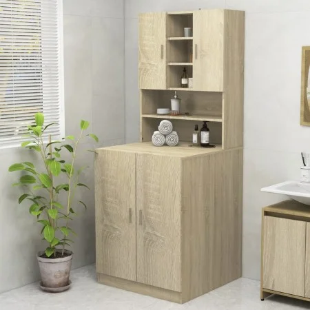 Waschmaschinenschrank Sonoma-Eiche 70,5x25,5x90 cm von vidaXL, Zubehör für Waschmaschinen und Trockner - Ref: Foro24-808389, ...