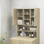 Waschmaschinenschrank Sonoma-Eiche 70,5x25,5x90 cm von vidaXL, Zubehör für Waschmaschinen und Trockner - Ref: Foro24-808389, ...