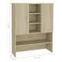Waschmaschinenschrank Sonoma-Eiche 70,5x25,5x90 cm von vidaXL, Zubehör für Waschmaschinen und Trockner - Ref: Foro24-808389, ...