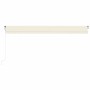 Automatic awning with LED wind sensor cream 600x350 cm by vidaXL, Awnings - Ref: Foro24-3069052, Price: 808,22 €, Discount: %