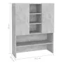 Concrete gray washing machine cabinet 70.5x25.5x90 cm by vidaXL, Accessories for washing machines and dryers - Ref: Foro24-80...