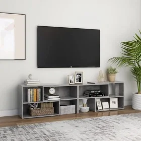 Mueble de TV madera contrachapada gris hormigón 149x30x52 cm de vidaXL, Muebles TV - Ref: Foro24-808363, Precio: 81,17 €, Des...