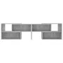 TV stand made of gray concrete plywood 149x30x52 cm by vidaXL, TV Furniture - Ref: Foro24-808363, Price: 81,17 €, Discount: %