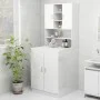 Glossy white washing machine cabinet 70.5x25.5x90 cm by vidaXL, Accessories for washing machines and dryers - Ref: Foro24-808...