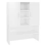 Glossy white washing machine cabinet 70.5x25.5x90 cm by vidaXL, Accessories for washing machines and dryers - Ref: Foro24-808...