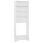 White washing machine cabinet 64x24x190 cm by vidaXL, Accessories for washing machines and dryers - Ref: Foro24-808404, Price...