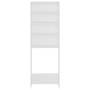 Weißer Waschmaschinenschrank 64x24x190 cm von vidaXL, Zubehör für Waschmaschinen und Trockner - Ref: Foro24-808404, Preis: 72...
