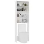 White washing machine cabinet 64x24x190 cm by vidaXL, Accessories for washing machines and dryers - Ref: Foro24-808404, Price...
