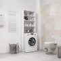 White washing machine cabinet 64x24x190 cm by vidaXL, Accessories for washing machines and dryers - Ref: Foro24-808404, Price...