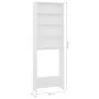 White washing machine cabinet 64x24x190 cm by vidaXL, Accessories for washing machines and dryers - Ref: Foro24-808404, Price...