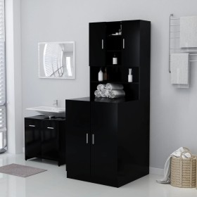 Armario de lavadora negro 71x71,5x91,5 cm de vidaXL, Accesorios para lavadoras y secadoras - Ref: Foro24-808396, Precio: 79,7...