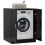 Black washing machine cabinet 71x71.5x91.5 cm by vidaXL, Accessories for washing machines and dryers - Ref: Foro24-808396, Pr...