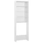Bright white washing machine cabinet 64x24x190 cm by vidaXL, Accessories for washing machines and dryers - Ref: Foro24-808410...