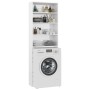 Bright white washing machine cabinet 64x24x190 cm by vidaXL, Accessories for washing machines and dryers - Ref: Foro24-808410...