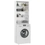 Bright white washing machine cabinet 64x24x190 cm by vidaXL, Accessories for washing machines and dryers - Ref: Foro24-808410...