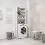 Bright white washing machine cabinet 64x24x190 cm by vidaXL, Accessories for washing machines and dryers - Ref: Foro24-808410...