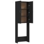 Black washing machine cabinet 64x25.5x190 cm by vidaXL, Accessories for washing machines and dryers - Ref: Foro24-808414, Pri...