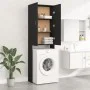 Armario de lavadora negro 64x25,5x190 cm de vidaXL, Accesorios para lavadoras y secadoras - Ref: Foro24-808414, Precio: 94,21...