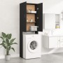 Black washing machine cabinet 64x25.5x190 cm by vidaXL, Accessories for washing machines and dryers - Ref: Foro24-808414, Pri...