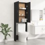 Schwarzer Waschmaschinenschrank 64x25,5x190 cm von vidaXL, Zubehör für Waschmaschinen und Trockner - Ref: Foro24-808414, Prei...