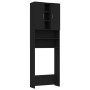 Schwarzer Waschmaschinenschrank 64x25,5x190 cm von vidaXL, Zubehör für Waschmaschinen und Trockner - Ref: Foro24-808423, Prei...