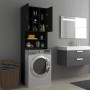 Armario de lavadora negro 64x25,5x190 cm de vidaXL, Accesorios para lavadoras y secadoras - Ref: Foro24-808423, Precio: 91,39...