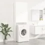 White washing machine cabinet 64x25.5x190 cm by vidaXL, Accessories for washing machines and dryers - Ref: Foro24-808413, Pri...