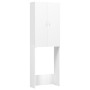 White washing machine cabinet 64x25.5x190 cm by vidaXL, Accessories for washing machines and dryers - Ref: Foro24-808413, Pri...