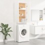 White washing machine cabinet 64x25.5x190 cm by vidaXL, Accessories for washing machines and dryers - Ref: Foro24-808413, Pri...