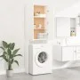 White washing machine cabinet 64x25.5x190 cm by vidaXL, Accessories for washing machines and dryers - Ref: Foro24-808413, Pri...
