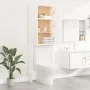 White washing machine cabinet 64x25.5x190 cm by vidaXL, Accessories for washing machines and dryers - Ref: Foro24-808413, Pri...