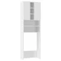 Glossy white washing machine cabinet 64x25.5x190 cm by vidaXL, Accessories for washing machines and dryers - Ref: Foro24-8084...