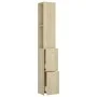 Armario de baño madera contrachapada roble Sonoma 25x26,5x170cm de vidaXL, Muebles de baño - Ref: Foro24-808434, Precio: 85,3...