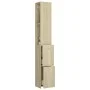 Armario de baño madera contrachapada roble Sonoma 25x26,5x170cm de vidaXL, Muebles de baño - Ref: Foro24-808434, Precio: 85,3...
