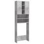 Concrete gray washing machine cabinet 64x25.5x190 cm by vidaXL, Accessories for washing machines and dryers - Ref: Foro24-808...