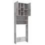 Concrete gray washing machine cabinet 64x25.5x190 cm by vidaXL, Accessories for washing machines and dryers - Ref: Foro24-808...