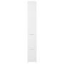 Armario de baño madera contrachapada blanco 25x26,5x170 cm
