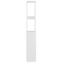 Armario de baño madera contrachapada blanco 25x26,5x170 cm