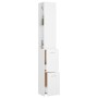 Badezimmerschrank aus Sperrholz weiß 25x26,5x170 cm von vidaXL, Badezimmermöbel - Ref: Foro24-808431, Preis: 62,45 €, Rabatt: %